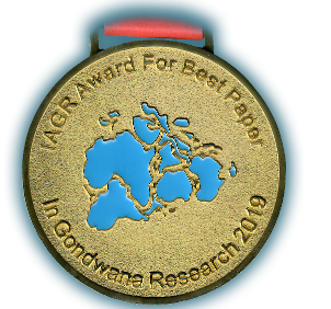 Медаль за лучшую статью в Gondwana Research 2019 г.